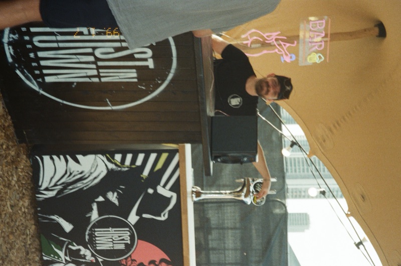 Lost in Town booth setup at London Craft Beer Festival